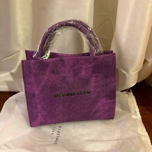 Brandon Blackwood ESR Wax Denim Tote - Purple